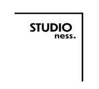 studio ness logo on a white background